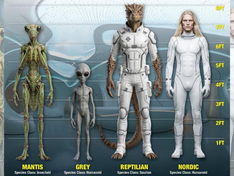 Eric Davis afirma que existem pelo menos quatro tipos de seres alienígenas conhecidos pelos EUA Eric Davis afirma que existem pelo menos quatro tipos de seres alienígenas conhecidos pelos EUA
